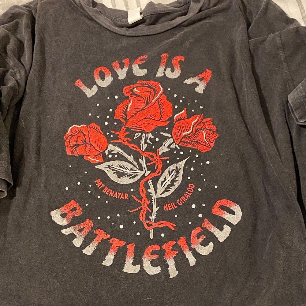 Love is a Battlefield Kids Graphic Tee - Black